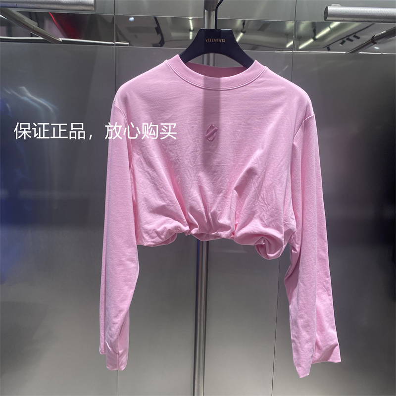 VETEMENTS/维特萌专柜正品 24春款女士短款印花连帽卫衣 34120001