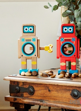 英国SUCK UK机器人核桃夹子Robot Nut Cracker创意坚果夹礼物