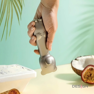 OTOTO小熊冰激淋勺Ice Cub创意金属西瓜勺冰淇淋铲勺猪油勺