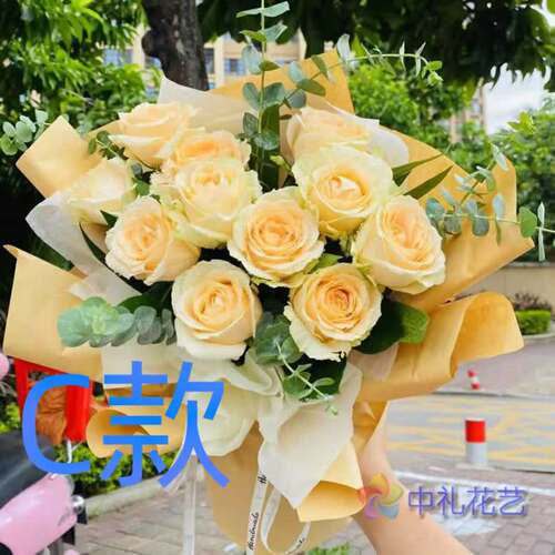 生日祝寿白玫瑰广西柳州花店送花柳江县柳城县鹿寨县同城鲜花速递