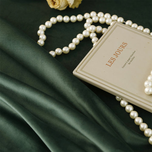 桌布小众墨绿丝绒轻奢风茶几ins