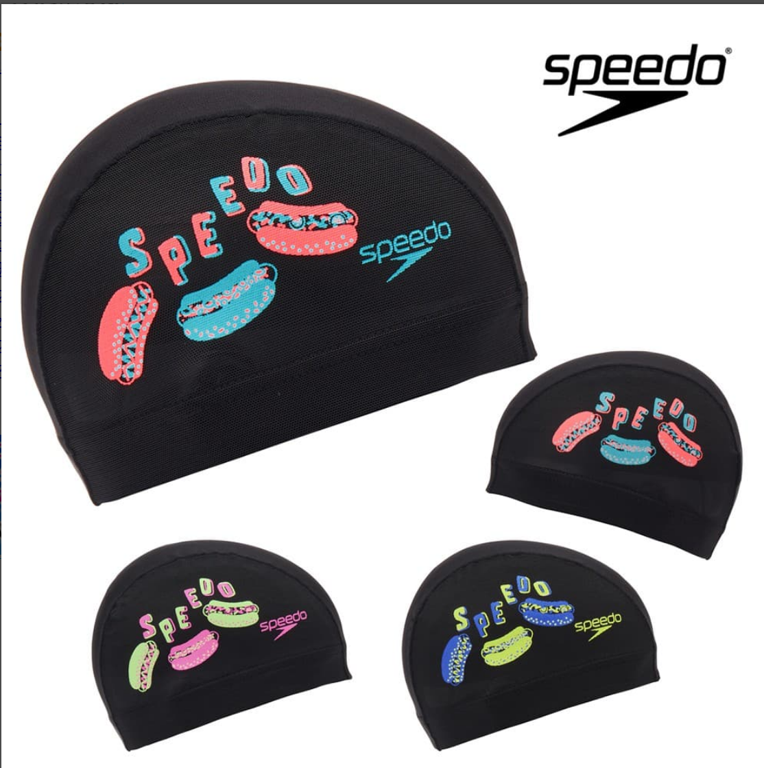 Speedo速比涛比赛训练网眼游泳帽男女情侣快速泳帽游泳帽SE12612