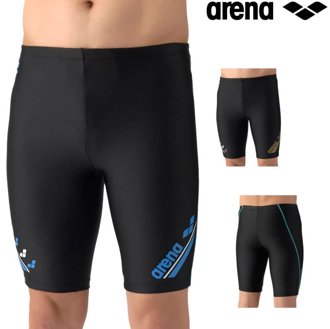 Arena阿瑞娜游泳衣大码比赛竞速AQUA健身泳裤男fina泳裤AS6SWF68M