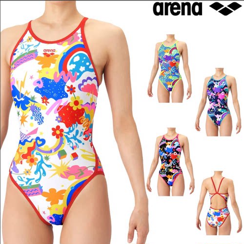 Arena阿瑞娜游泳连体女三角fina泳衣训练健身AQUA游泳装AS6SWM23L