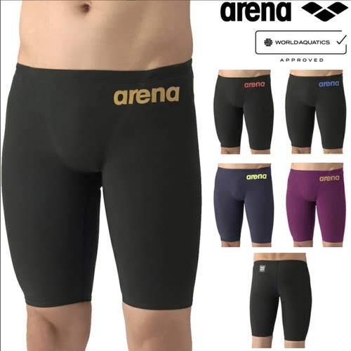 Arena阿瑞娜游泳衣训练比赛竞速AQUA健身泳裤男fina泳裤AS6SRC12M