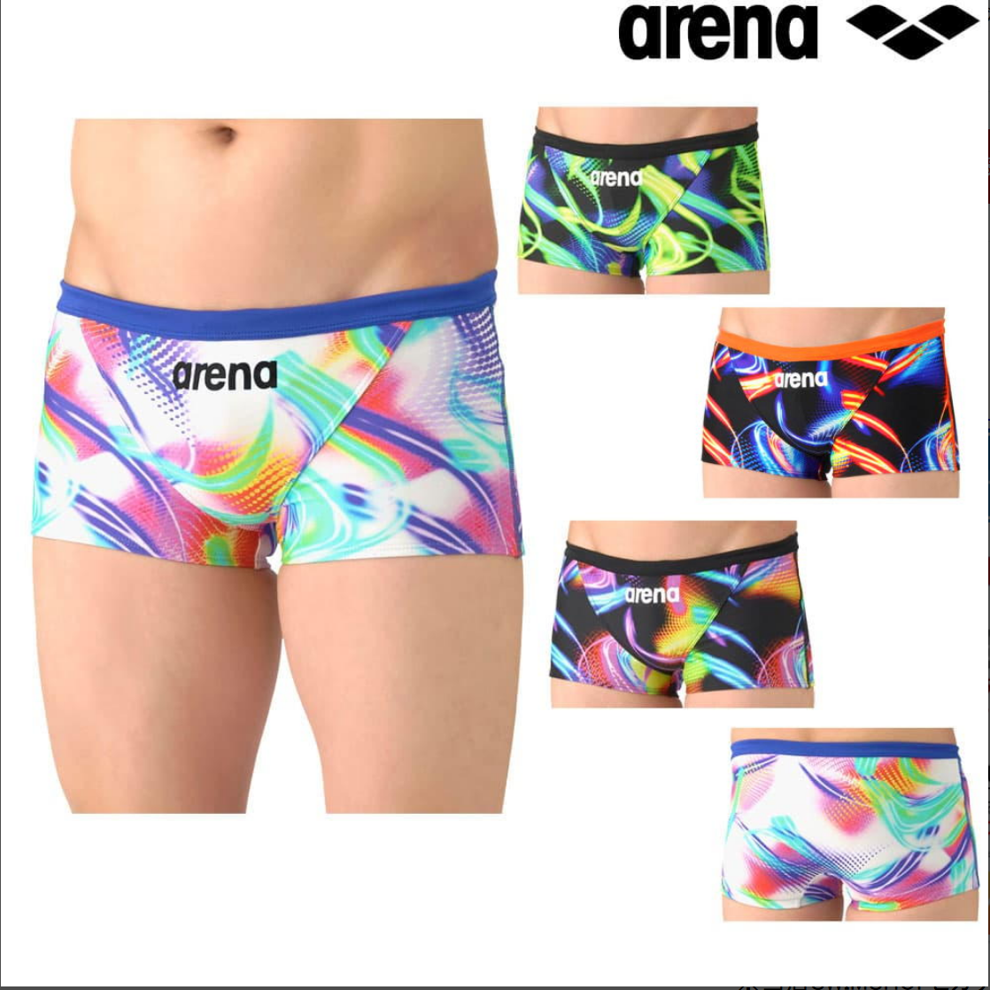 Arena阿瑞娜男士泳装训练紧身裤平角竞速竞技游泳衣泳裤AS6SWM35M