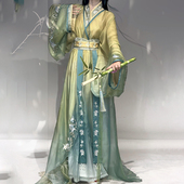 仙楚姬原创汉服 齐腰大放量日常春夏款 上春山 战国袍交领大袖