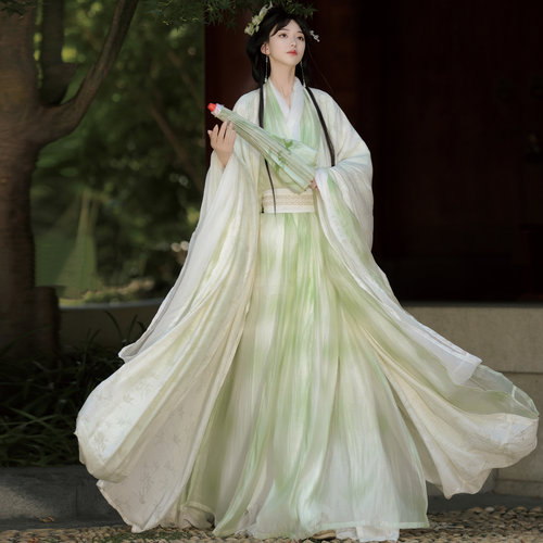 仙楚姬原创汉服【清辞】男女同款魏晋直裾交领战国袍日常春夏新款