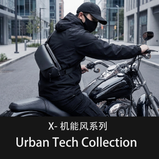 胸包男斜挎包时尚 潮牌单肩包机能骑行运动跑步腰包