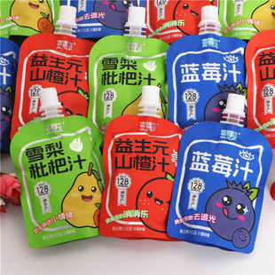 爽露爽复合果汁饮品益生元山楂汁雪梨枇杷汁蓝莓汁便携小袋装饮品