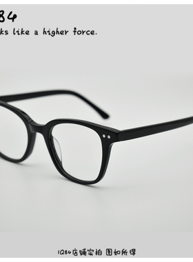 经典黑框玳瑁框镜木质九十MJ101FG402板材文艺学生男女款可配镜