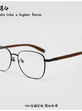 春夏新品镜架气质百搭方框木腿近视眼镜MJ101FH014复古可配近视