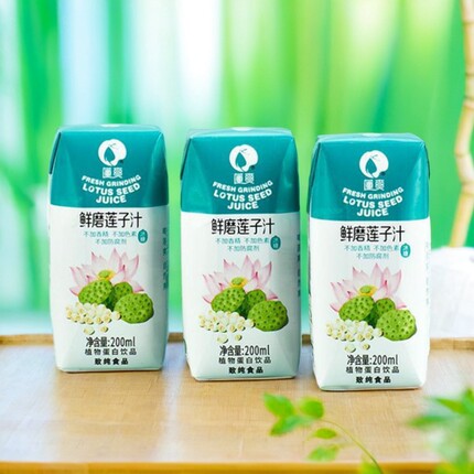 江西特产莲爽鲜磨莲子汁200ml*12盒整箱装早餐即食饮品年货送礼品