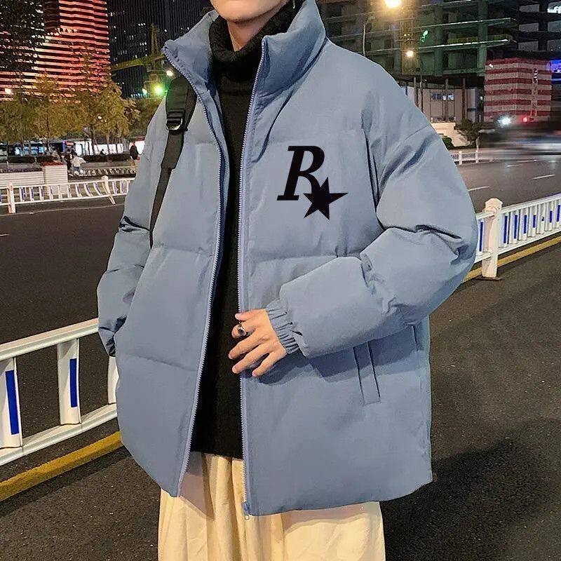冬季新款男士棉衣韩版潮流帅气加厚宽松港风外套男潮冬天百搭棉服