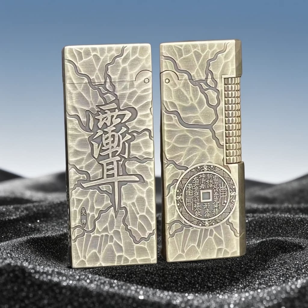 复古云石山鬼防风煤油打火机