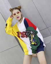 2021春装新款欧洲站女装欧货潮时尚网红洋气卡通卫衣女宽松韩版