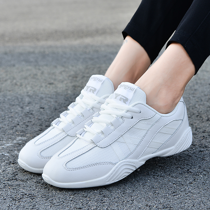 盈锐专业健美操鞋真皮透气防滑