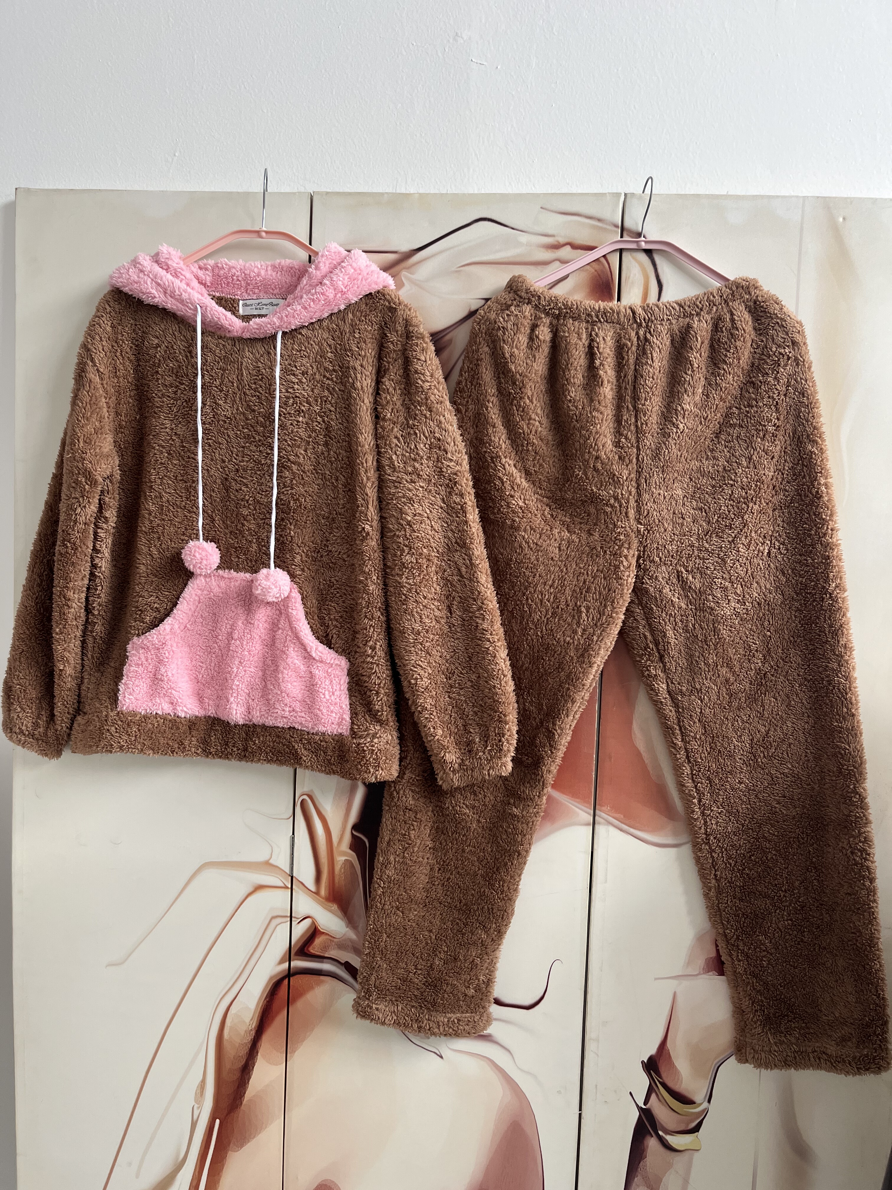 睡衣女冬季珊瑚绒加厚加绒保暖甜美大码胖mm家居服套装