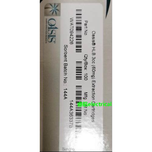 沃特世HLB 60mg3cc Wat094226 ⑦① vx议价$