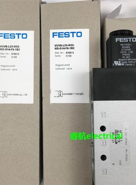 FESTO 电磁阀 VUVS-L25-M52-MD-G14-F8-1B2 575513 全新原装议价$