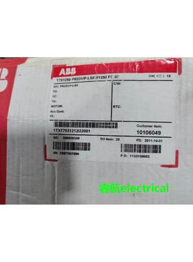 ABB塑壳断路器T7S1250PR231/P-LSI. R1250.FF3P 1TNT703121232001