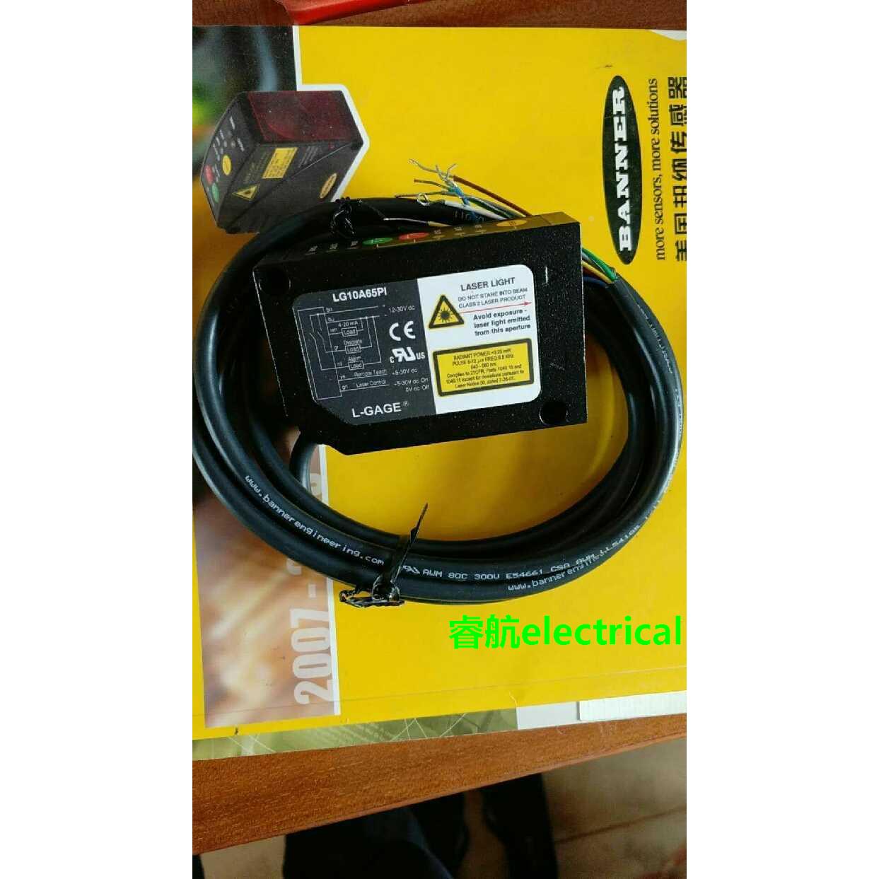原装进口美国邦纳LG10A65PI高精度激光位移测距传感器议价$