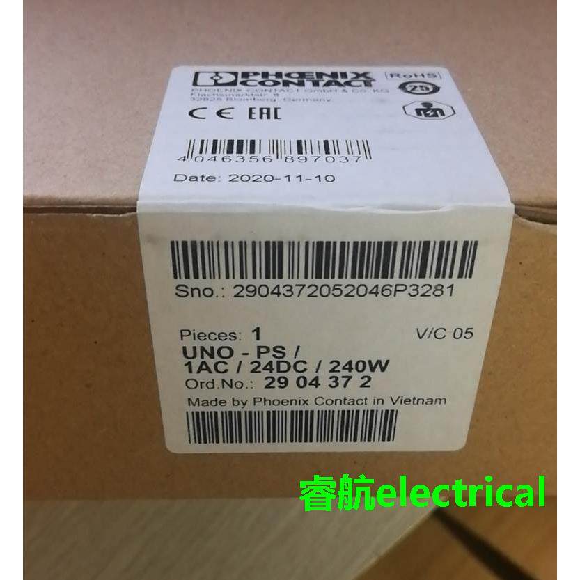 2904372菲尼克斯电源UNO-PS/1AC/24DC/240