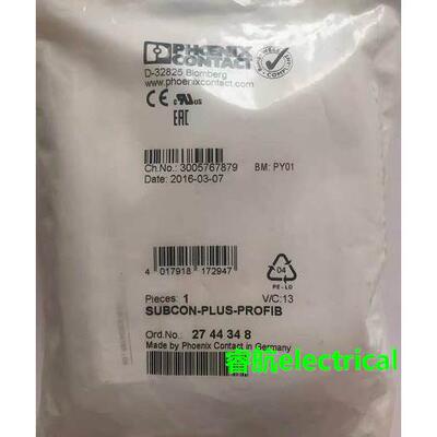 菲尼克斯现货D-SUB总线连接器原装SUBCON-PLUS-PROFIB - 2744348