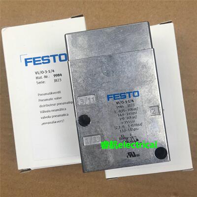 festo气控阀VL/O-3-1/4 9984 VL/O-3-1/2 9983 14294 9199 9764议