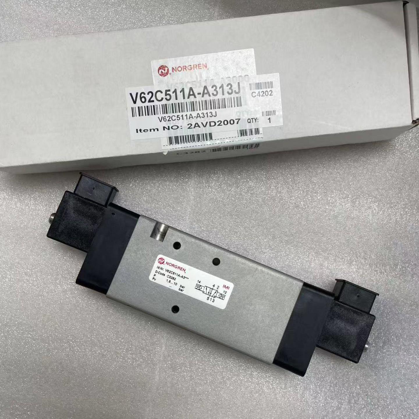 配件V62C511A-A313J诺冠Norgren先导电磁阀G38螺纹24DC议价