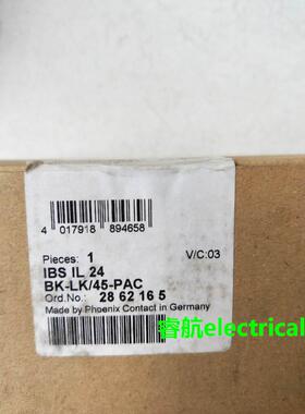 全新原装菲尼克斯IBS IL 24 BK-LK/45-PAC 2862165 2860358 现货