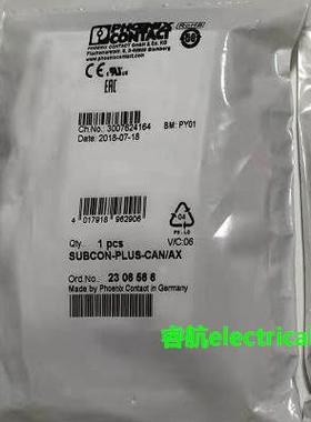 菲尼克斯SUBCON-PLUS-CAN/AX凤凰现货原装全新连接器2306566议价$