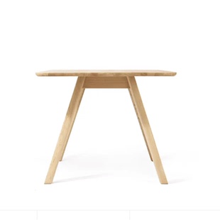 北欧现代简约实木家用餐桌小户型四人到六人位定制家具