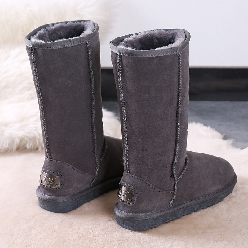 高筒雪地靴女加绒加厚加厚保暖