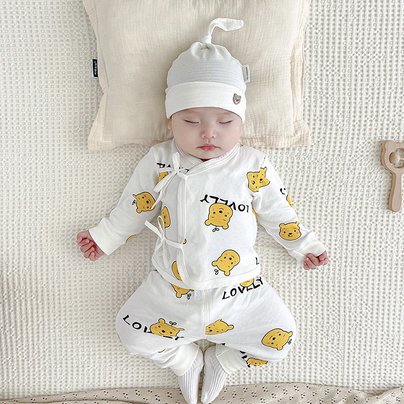 婴儿纯棉春秋分体和尚服套装新生儿月子服女宝宝家居满月服0-6月,童装/婴儿装/亲子装,套装,淘宝优惠券,粉丝福利购,淘宝优惠卷