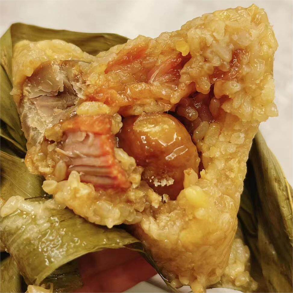 板栗肉粽10个余江马荃一口粽早餐零食江西手工特产土猪前腿肉粽子