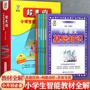 【考拉】全5册小升初语文数学英语基础知识大全作文指导中华传统文化知识小学生毕业总复习资料辅导书小升初必背知识点汇总大全