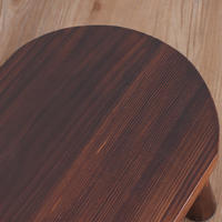Anti-corrosion household vintage small wooden stools, square stools, low stools for adults and children, small stools, solid wood small stools, living room shoe-changing stools thumbnail 4
