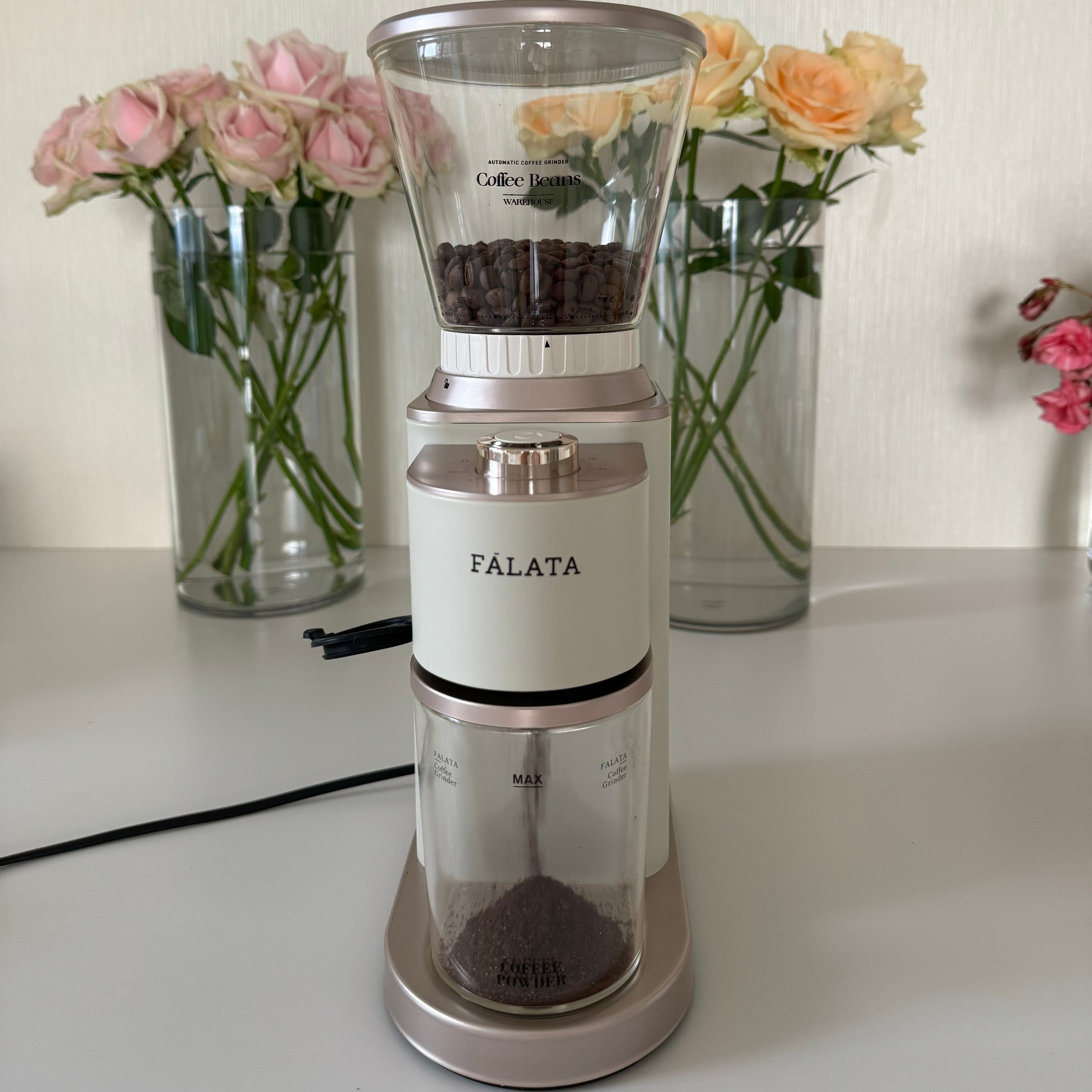 falata/法拉塔FM3电动磨豆机家用小型意式磨粉全自动咖啡豆研磨机