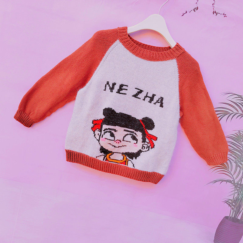 哪吒闹海毛衣手工编织diy材料包儿童毛线包十字绣图宝宝春季新款,服饰配件/皮带/帽子/围巾,DIY编织材料包,淘宝优惠券,粉丝福利购,淘宝优惠卷