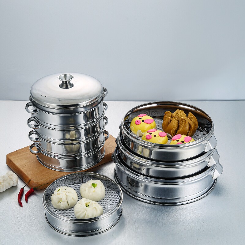 不锈钢沙县商用早餐层架蒸笼