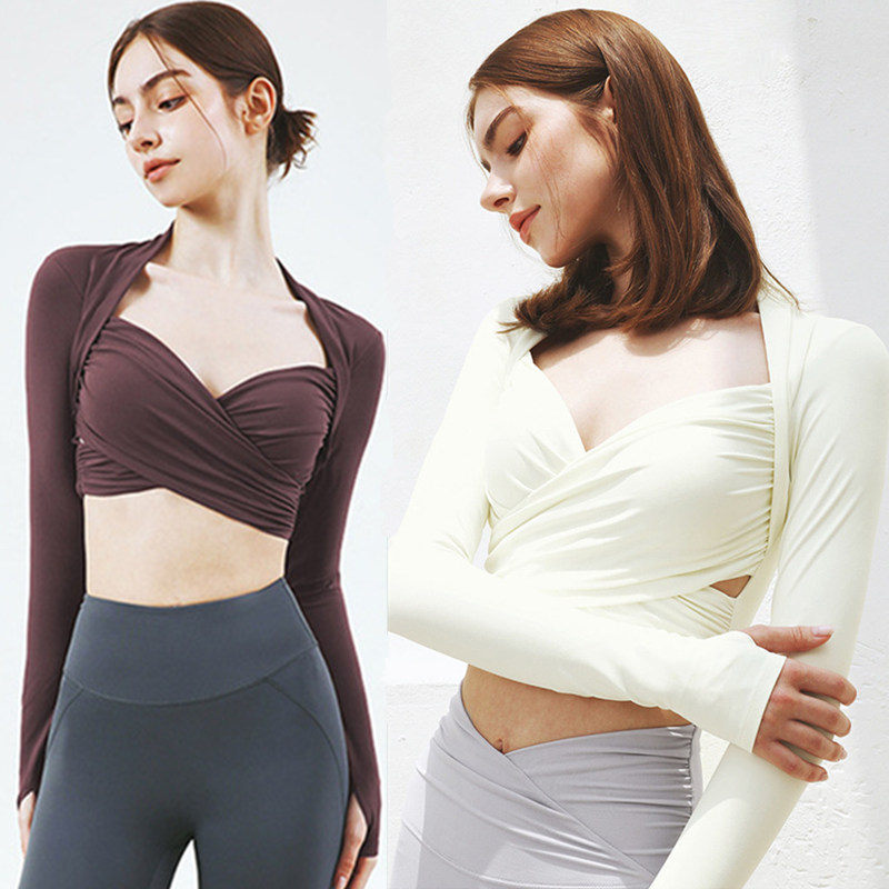 网红新款健身衣女长袖速干瑜伽服