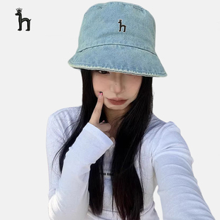 哈吉斯船長2025年新款 海邊度假沙灘防紫外線漁夫帽 遮陽帽女夏韓版
