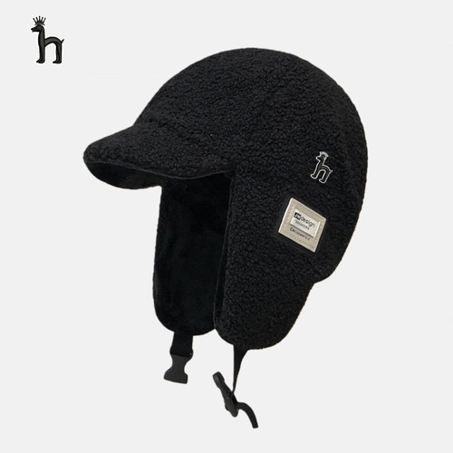 哈吉斯船长防寒帽女冬季加绒雷锋帽保暖护耳棉帽户外骑车飞行帽男