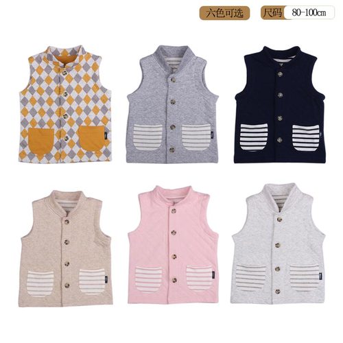 千趣家日本春秋空气棉马甲