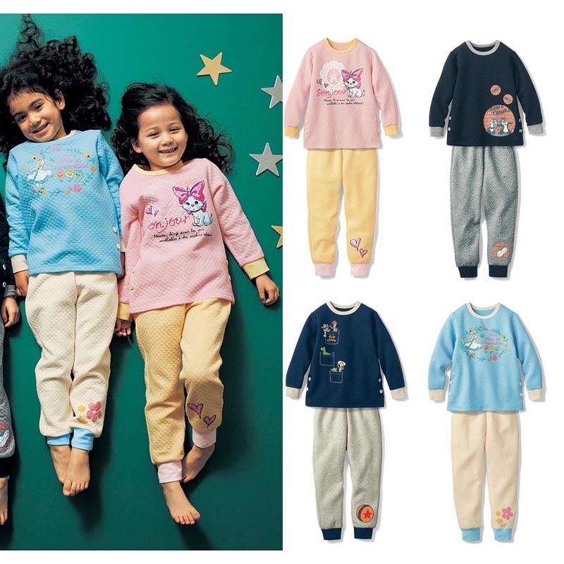 儿童卡通家居服套装纯棉秋冬保暖