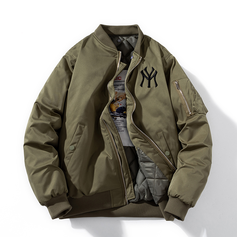 美式潮牌复古棒球服棉衣