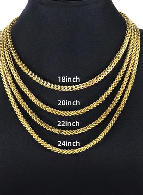 钛钢正反链男女毛衣卫衣链不褪色