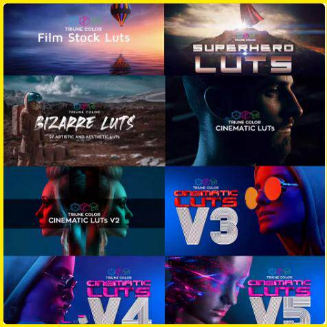 Triune大气电影史诗惊悚恐怖胶片奇幻创意LUTS视频调色预设20套