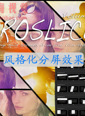 FCPX插件 ProSlice v2 风格化分屏效果 for Final Cut Pro X